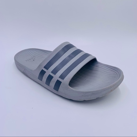 Adidas Slides Shoes Duramo Slides Gray 